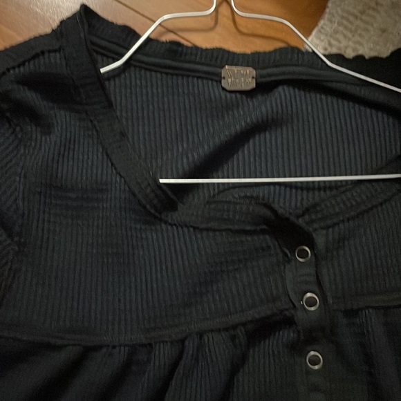 We the Free Waffle knit Kia Henley navy blue - Picture 2 of 3